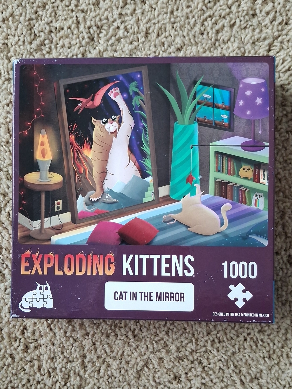 Brand NEW Cat in the Mirror - Exploding Kittens 1000 Piece Puzzle